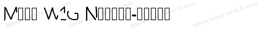 Mark W1G Narrow字体转换